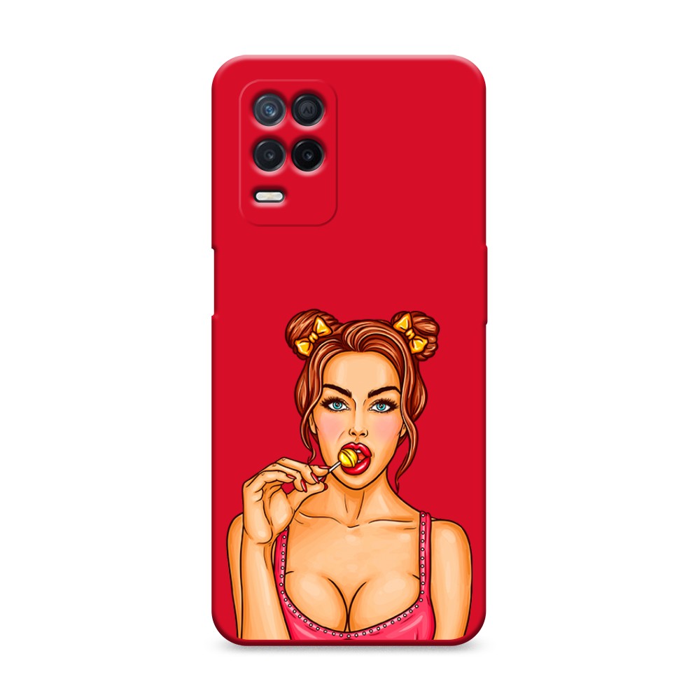 

Чехол Awog на Realme 8 5G/Narzo 30 5G "Вкусный леденец", Разноцветный