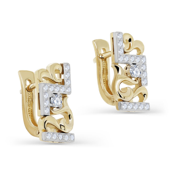 

Серьги из желтого золота с бриллиантом Kabarovsky 12-21322-1000, 12-21322-1000