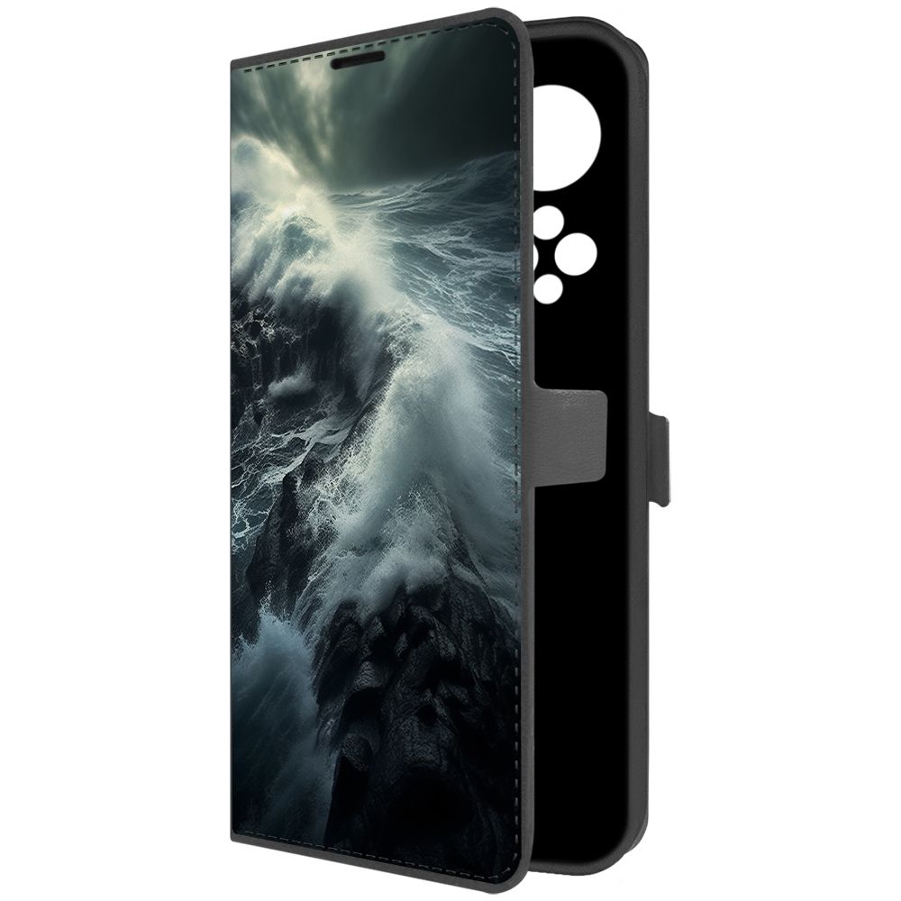 

Чехол-книжка Krutoff Eco Book для Honor X7 Шторм (черный)