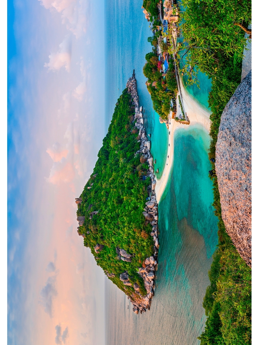 

Постер DRABS А2 Закат на острове Koh Nangyuan в Таиладне