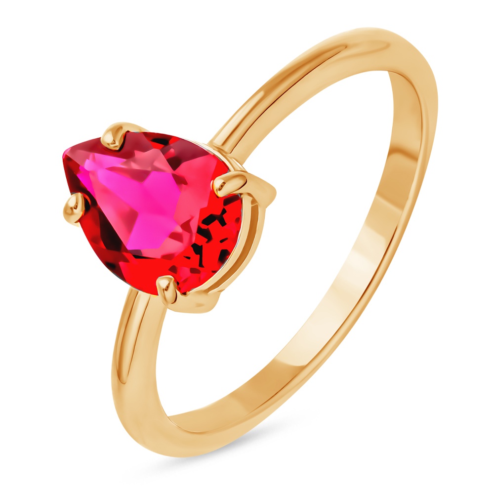 

Кольцо из золота р.  585Gold 101015072, рубин искусственный, 101015072