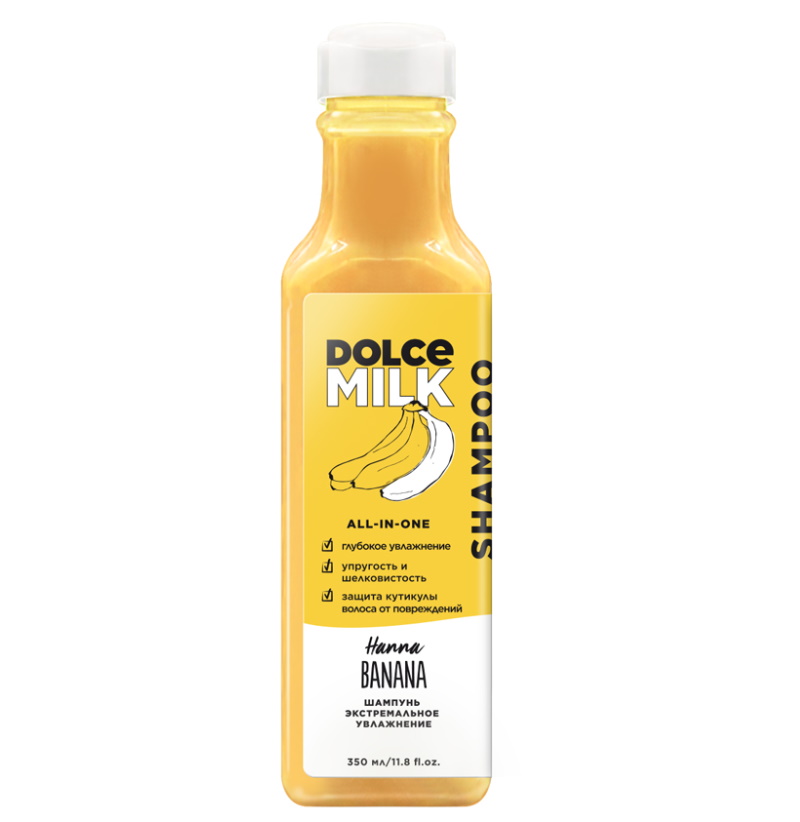 Шампунь DOLCE MILK Ханна Банана 350 мл шампунь активатор роста aloha surfing dolce milk man 460 мл