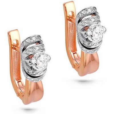 

Серьги из красного золота с бриллиантом Kabarovsky 12-0388-1000, 12-0388-1000