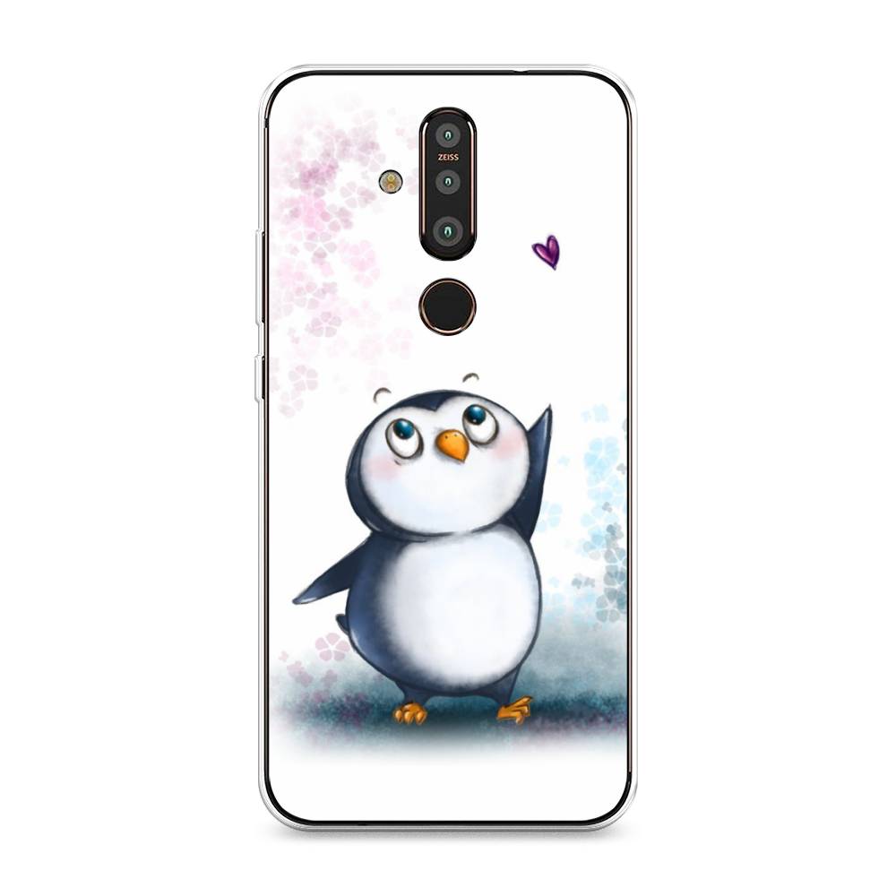 

Чехол Awog "Пингвин и сердечко" для Nokia X71