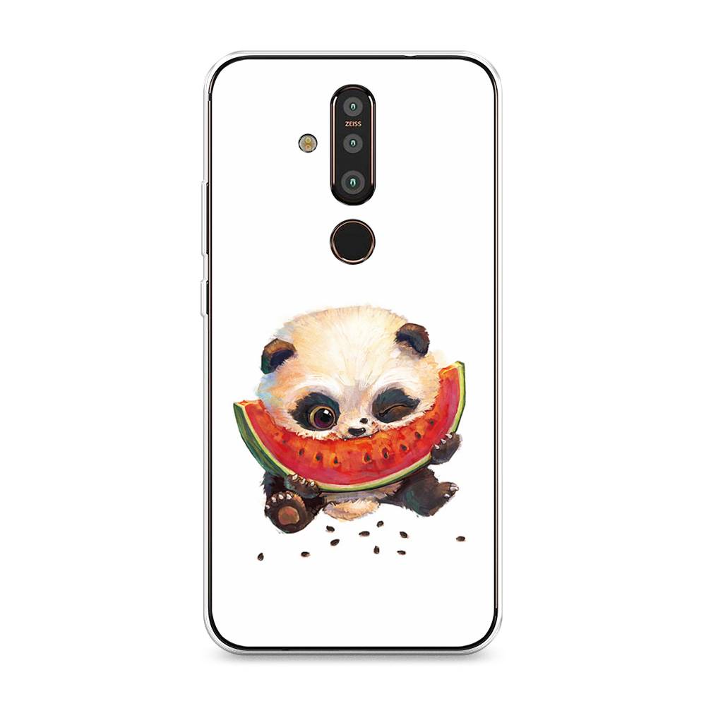 

Чехол Awog "Малыш панды с арбузом" для Nokia X71