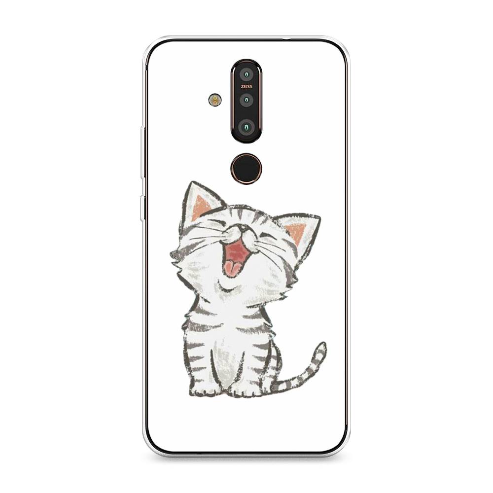 

Чехол Awog "Котенок рисованный" для Nokia X71