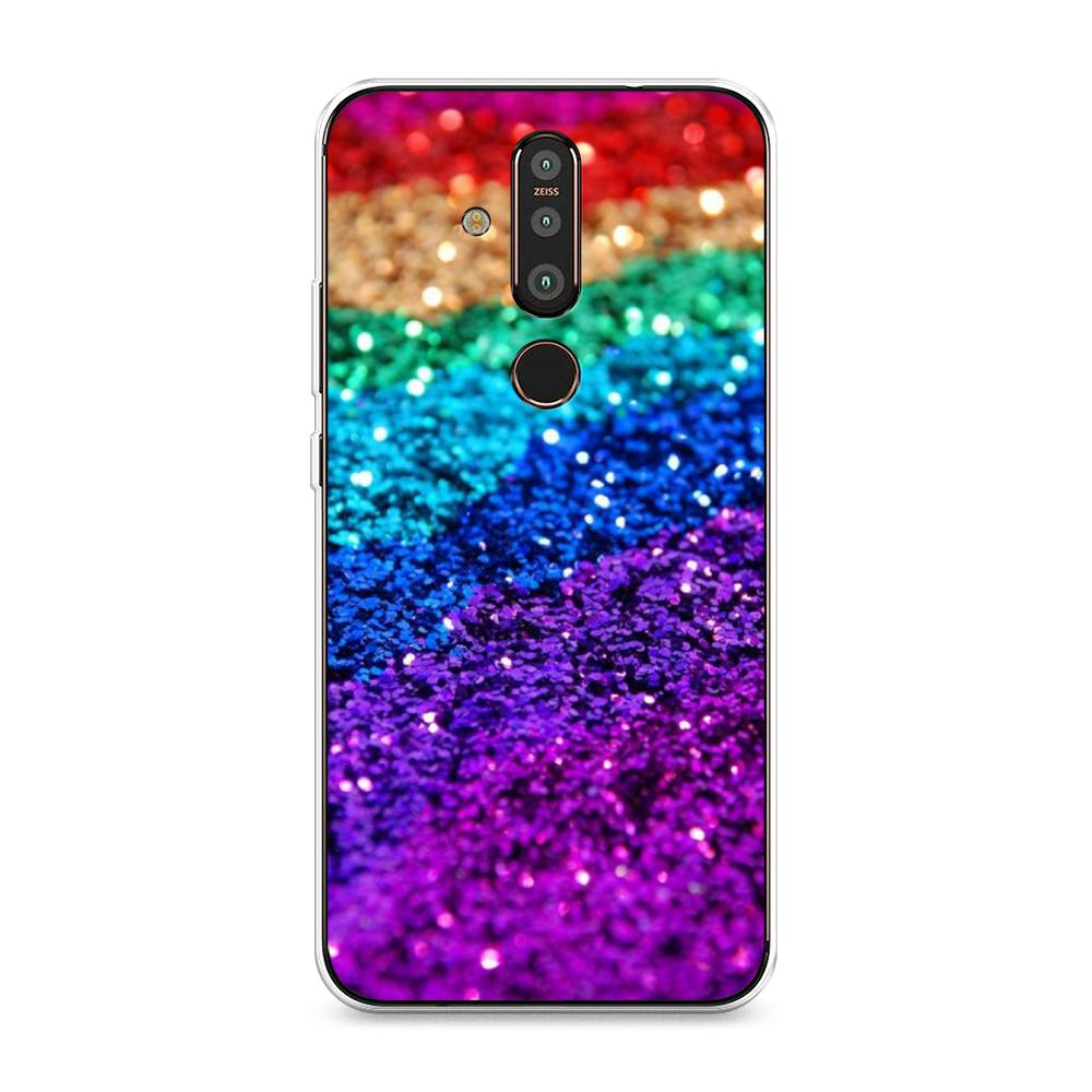 

Чехол Awog "Блестящая радуга рисунок" для Nokia X71
