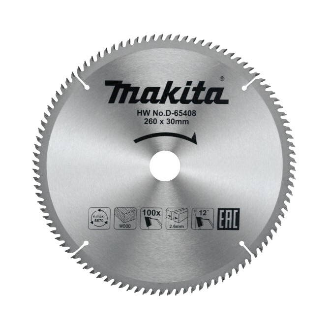 фото Пильный диск для дерева, makita d-65408