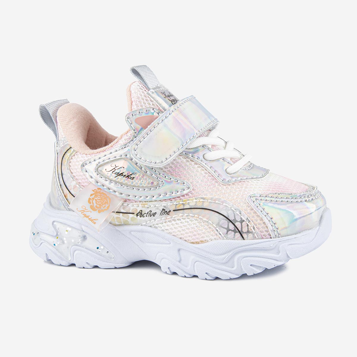 

Кроссовки Kapika 71518, серебряный, 22, Серый, 71518