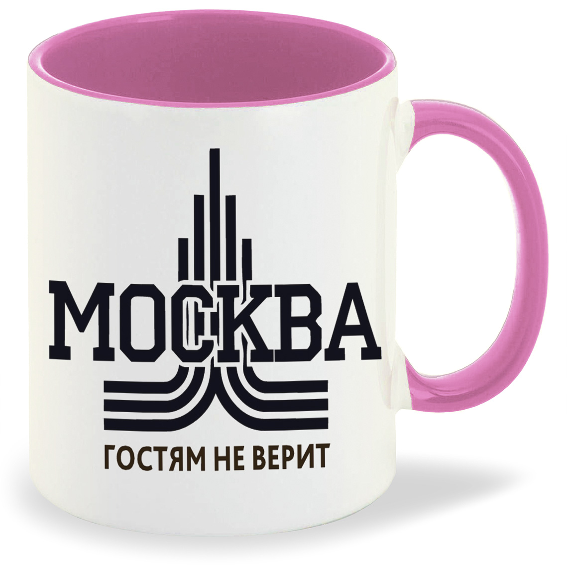 

Кружка CoolPodarok Москва гостям не верит, Москва гостям не верит