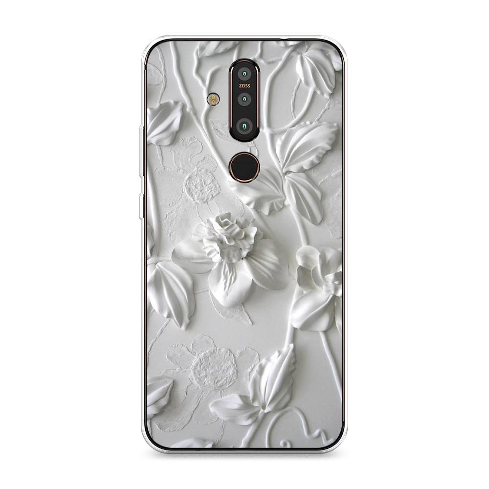 

Чехол Awog "Гипсовые цветы" для Nokia X71