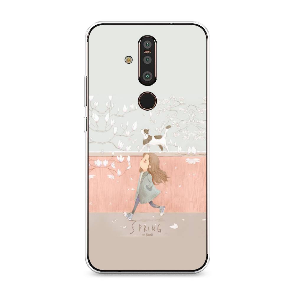 

Чехол Awog "Девочка-весна" для Nokia X71