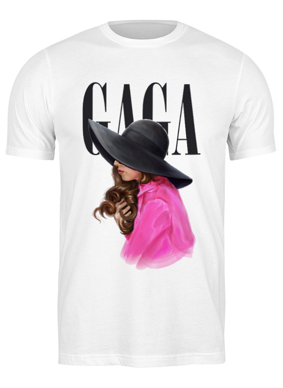 Футболка мужская Printio Lady gaga in purple белая 2XL 1190₽