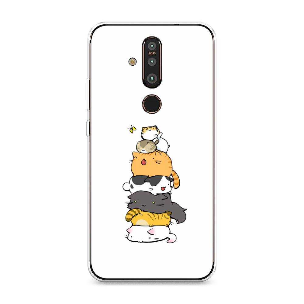 

Чехол Awog "Бутерброд из котиков" для Nokia X71