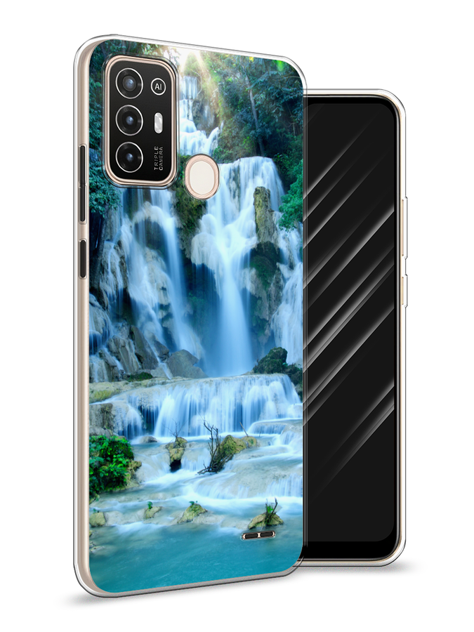 

Чехол Awog на ZTE Blade A52 / ЗТЕ Блэйд A52 "Водопад 8", Разноцветный, 136250-4