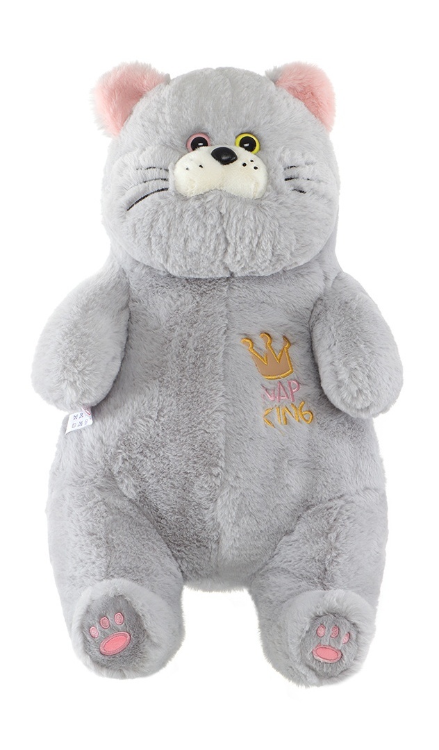 

Игрушка мягконабивная Кот Обжора 35см K11083, Серый, 225349