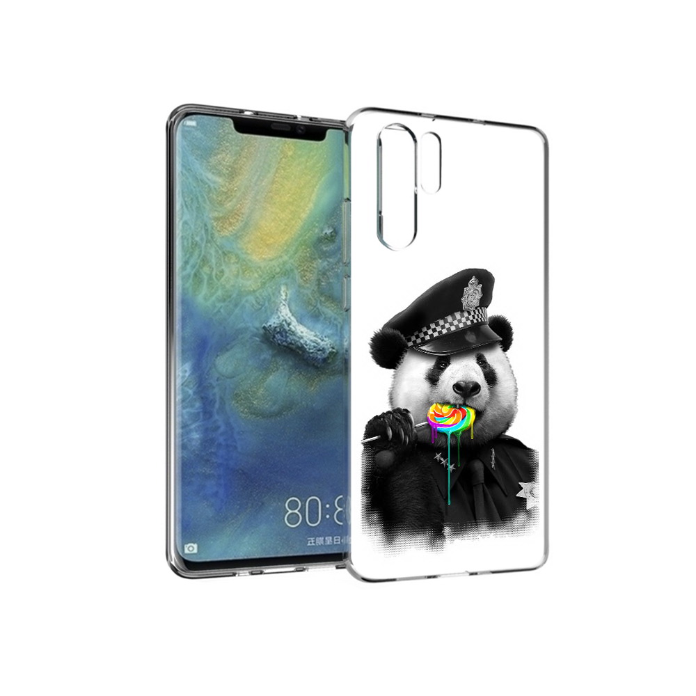 

Чехол MyPads Tocco для Huawei P30 Pro Панда полиция, Прозрачный, Tocco