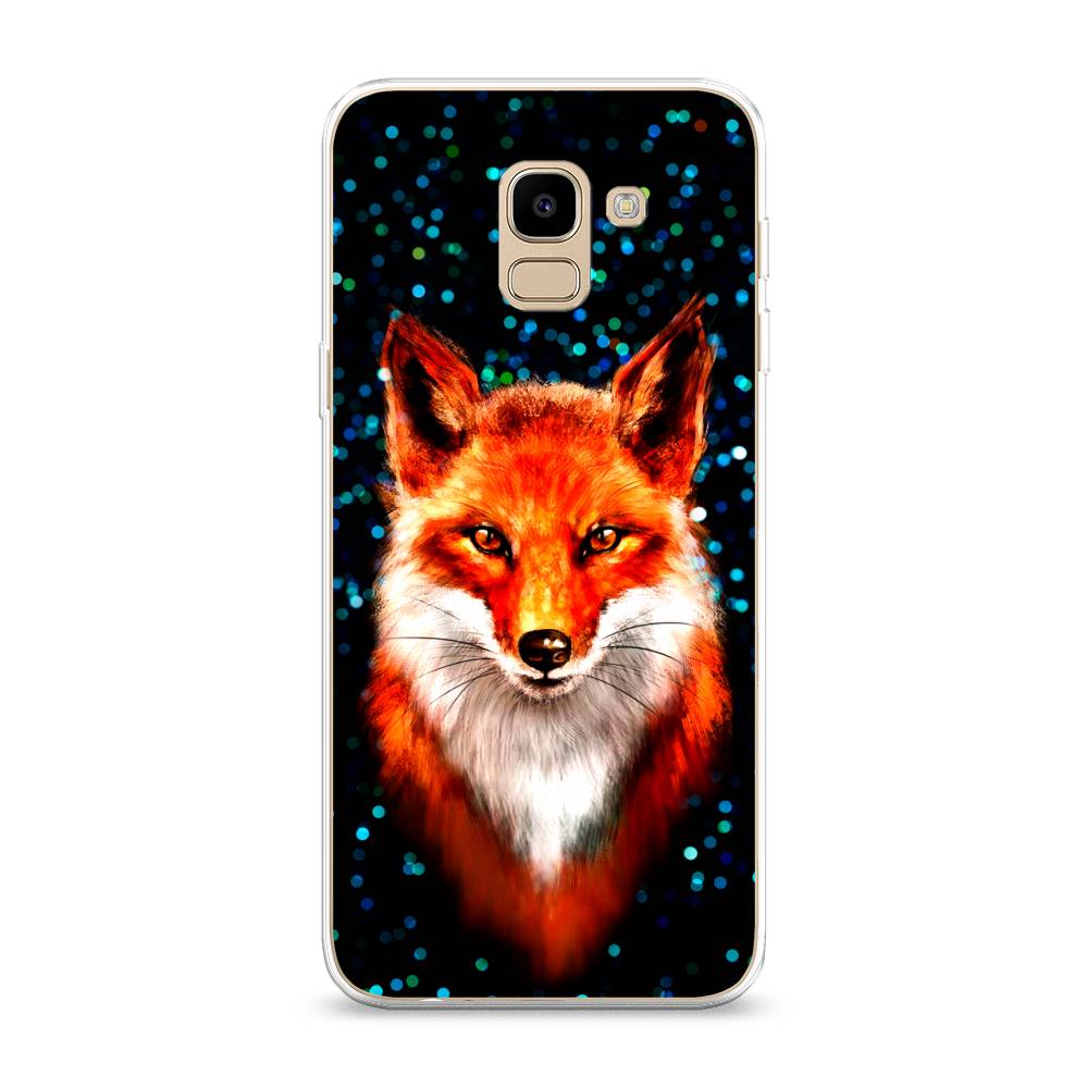 

Чехол Awog на Samsung Galaxy J6 2018 "Волшебная лиса", Оранжевый;черный;белый, 26150-1