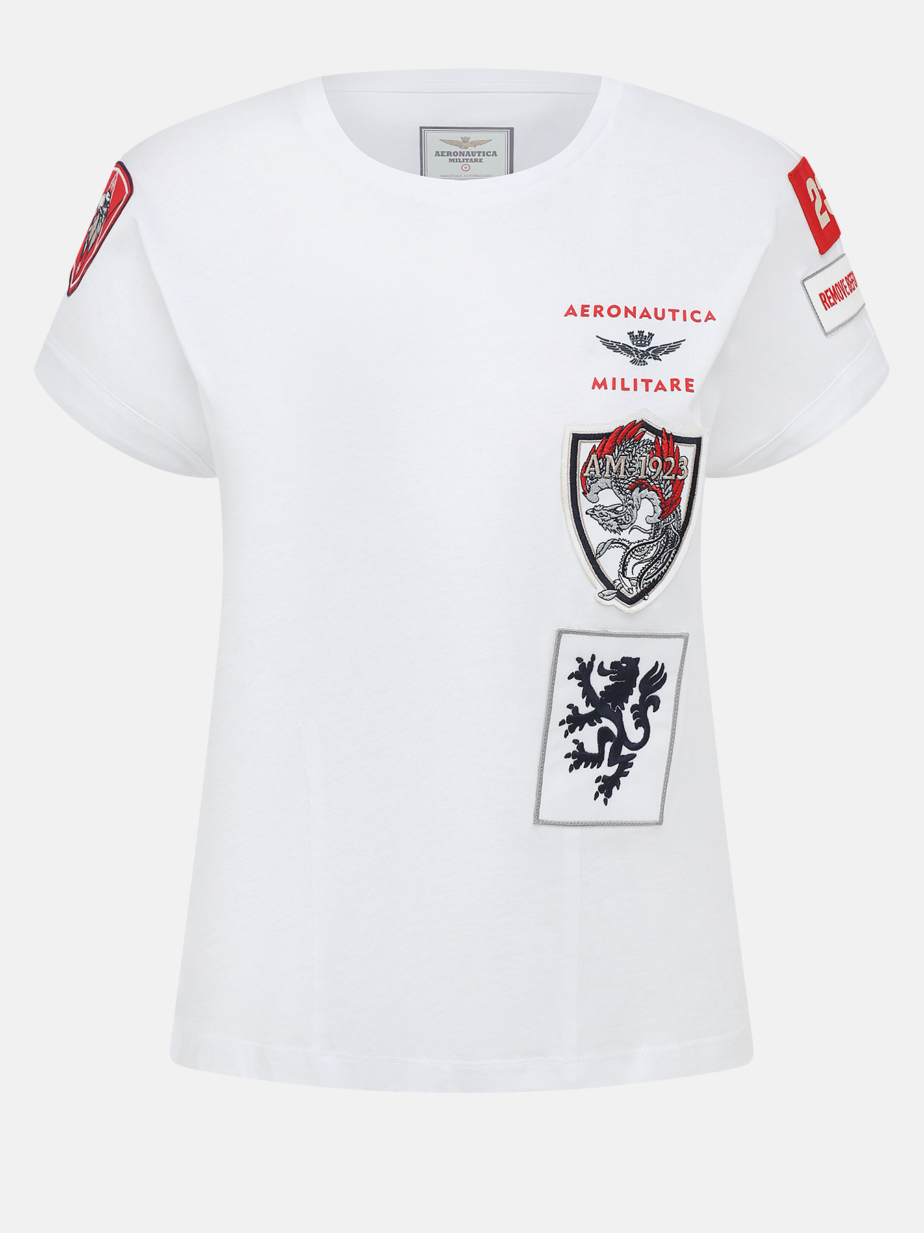 

Футболка женская Aeronautica Militare 480698 белая 50 RU, Белый, 480698