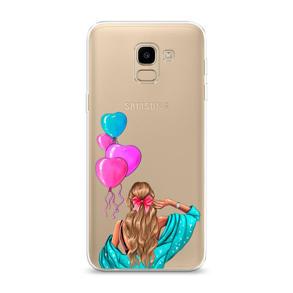 

Чехол Awog на Samsung Galaxy J6 2018 "День Рождения", Голубой;розовый;бежевый, 26150-7