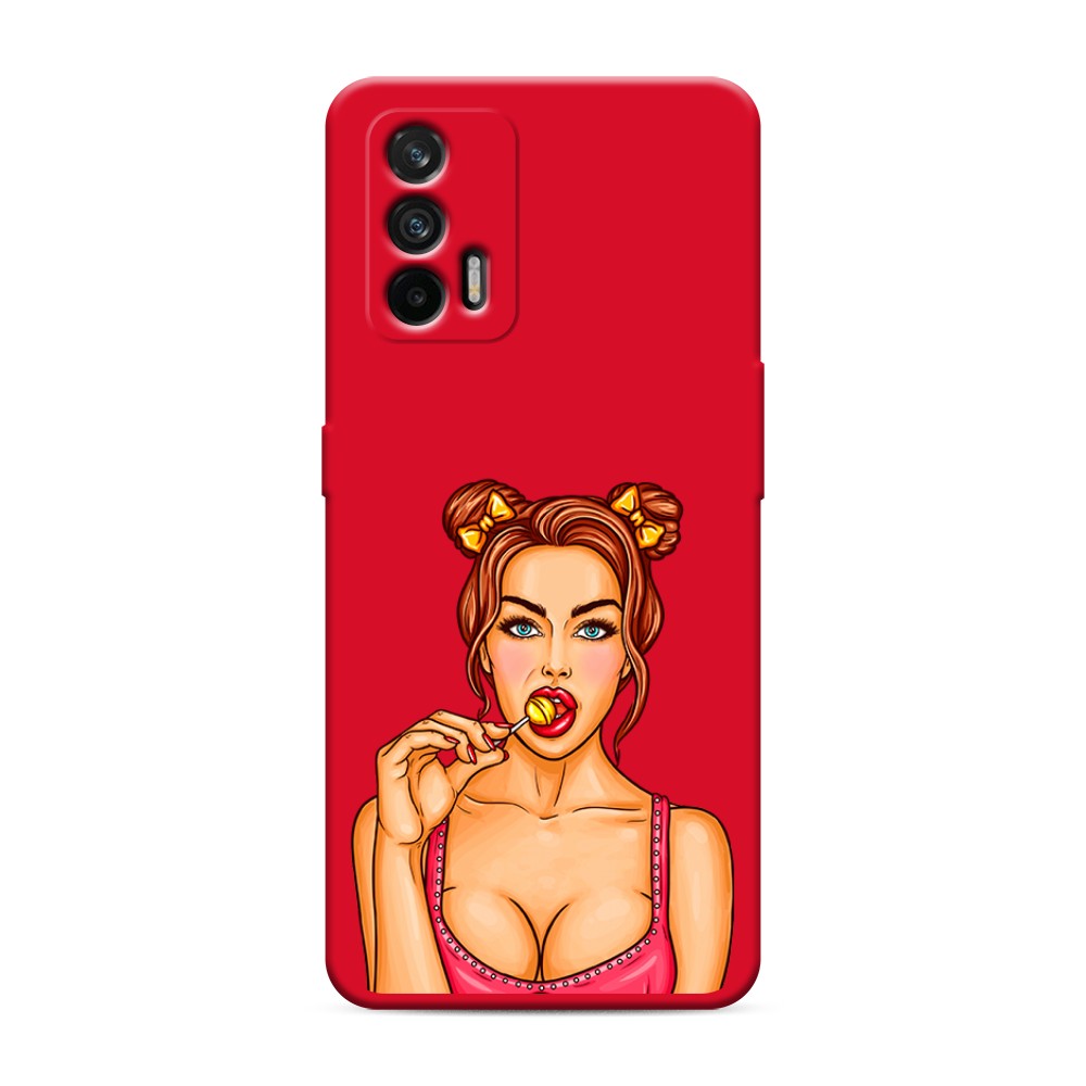 

Чехол Awog на Realme GT/Q3 Pro "Вкусный леденец", Разноцветный