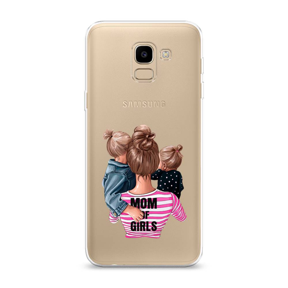 

Чехол Awog на Samsung Galaxy J6 2018 "Mom of Girls", Синий;розовый;черный, 26150-6