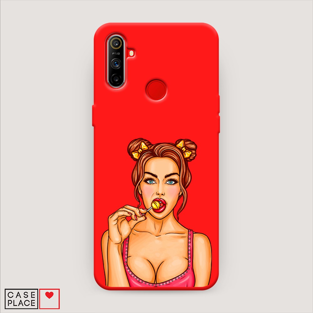 

Чехол Awog на Realme C3 "Вкусный леденец", Разноцветный