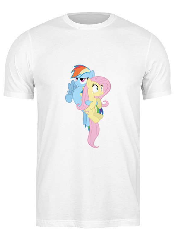 

Футболка мужская Printio Dash & flutty белая M, Dash & flutty