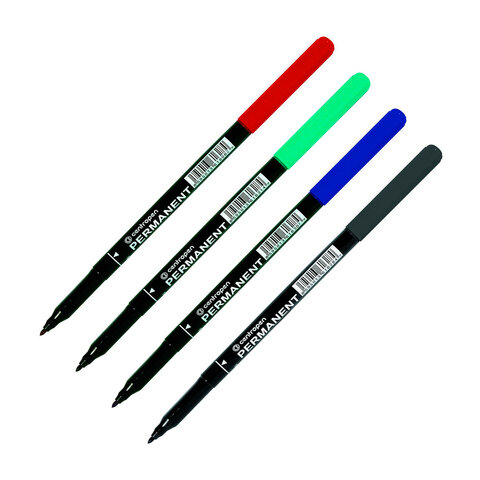

Маркеры перманентные CENTROPEN 2536, НАБОР 4 ЦВЕТА, 1 мм, 2536/4, 6 2536 0401 - 4 шт