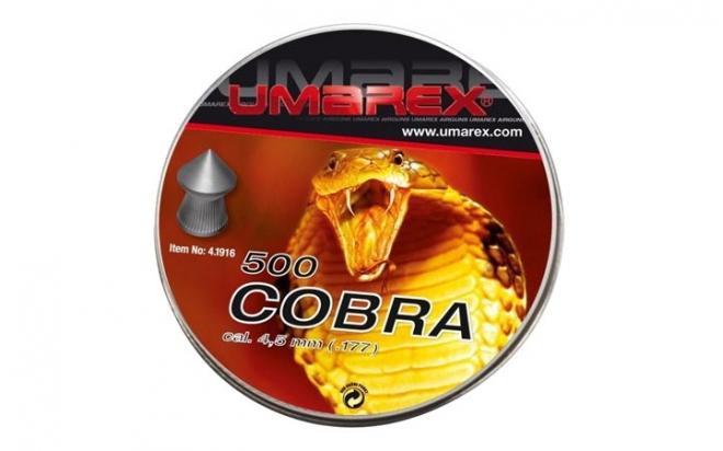 

Пули пневматические Umarex Cobra 4,5 мм 0,52 грамма (500 шт.), Cobra 4,5