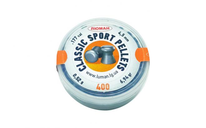 Пули пневматические Люман Classic Sport Pellets 4,5 мм 0,52 грамма (400 штук)