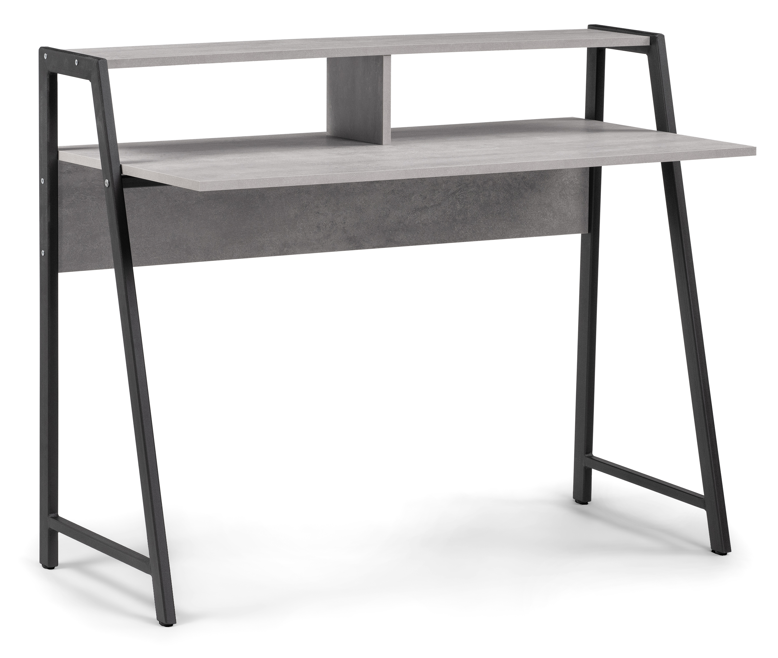 Письменный стол Мебельные решения Аларо бетон / черный матовый