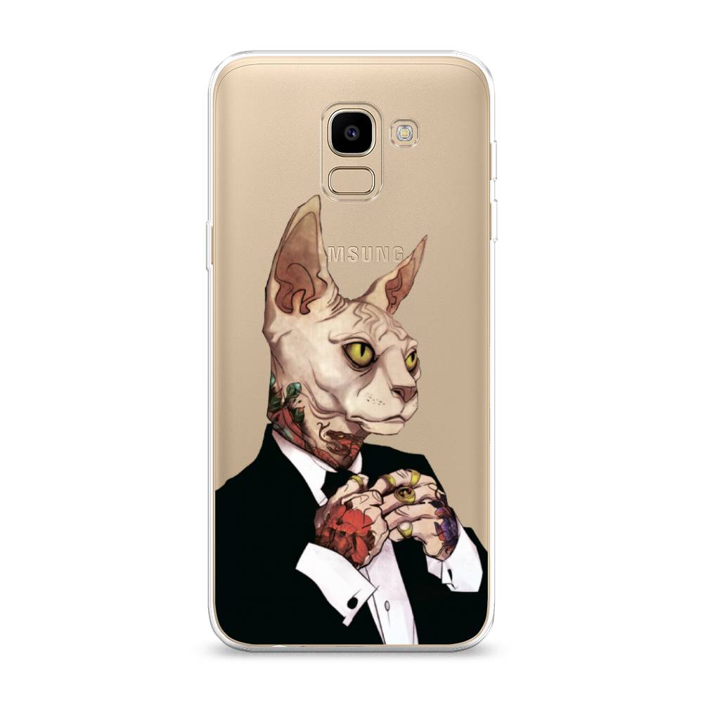 

Чехол Awog на Samsung Galaxy J6 2018 "Татуированный сфинкс", Бежевый;черный;красный, 26150-7