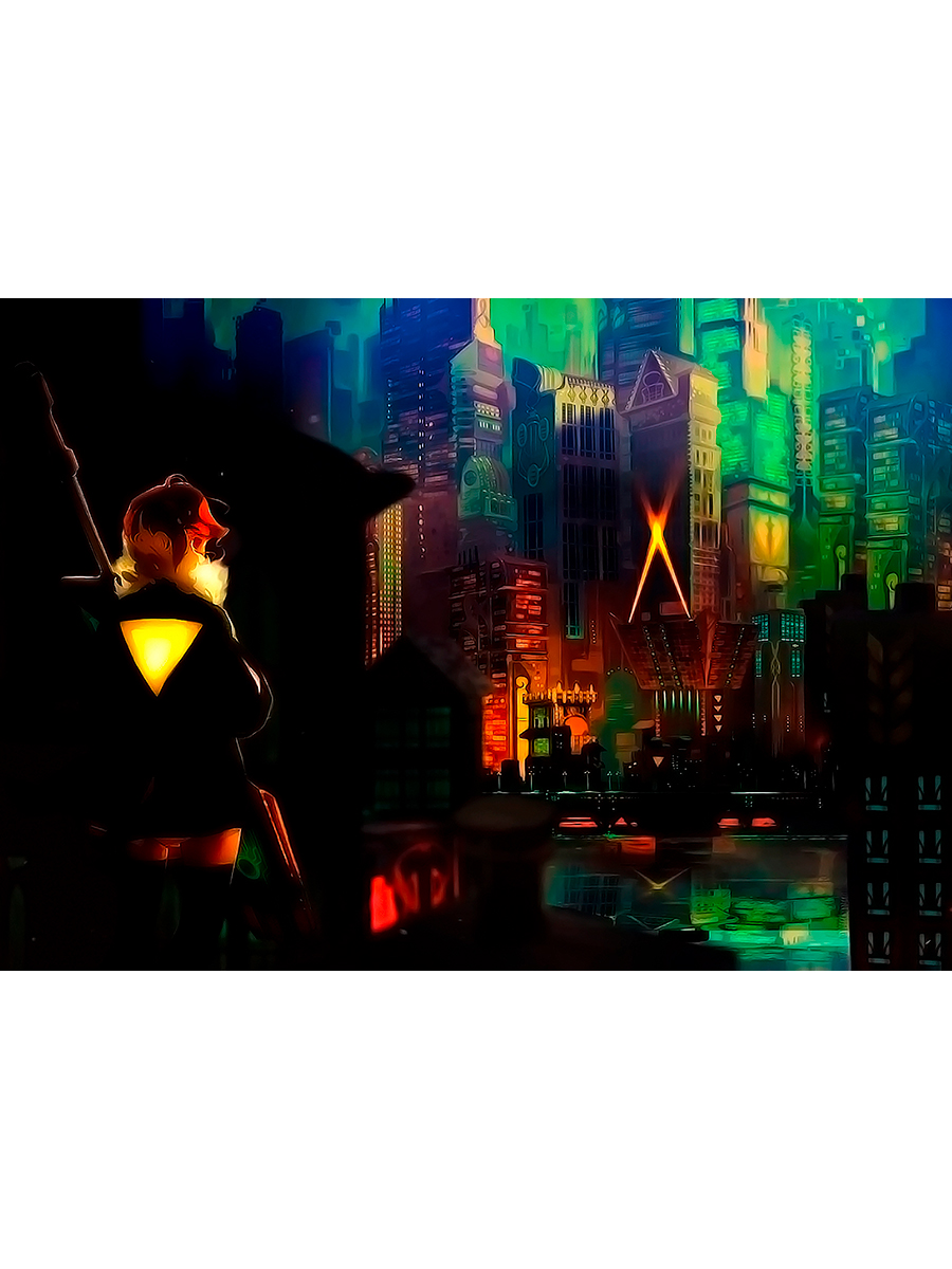 

Постер DRABS A3 Иллюстрация Постер DRABS с Ред из Транзистор Transistor Red