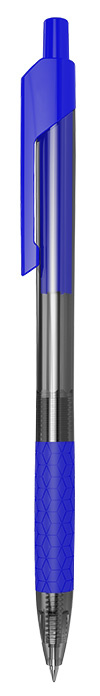 

Ручка шариков. автоматическая Deli Arrow EQ01930 прозрачный/синий d=0.7мм син. черн.