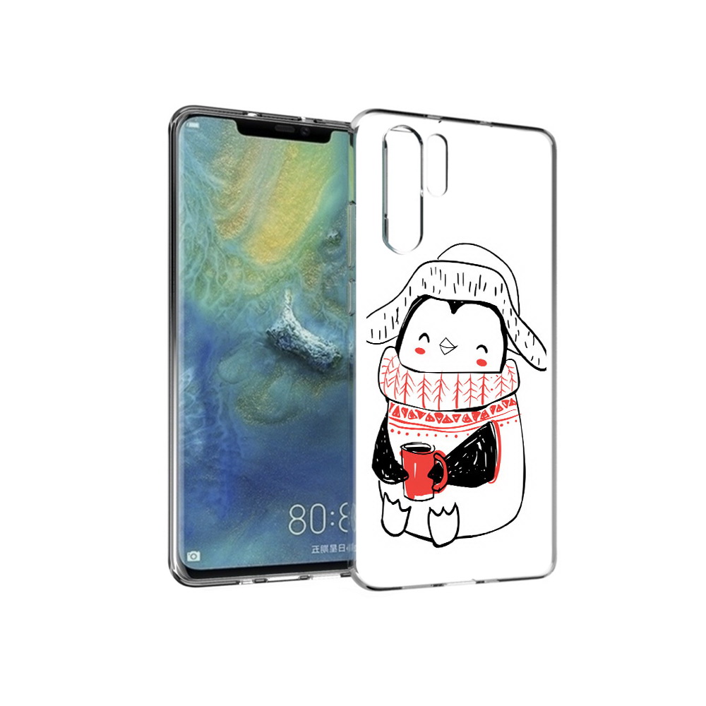 

Чехол MyPads Tocco для Huawei P30 Pro Милый пингвин, Прозрачный, Tocco