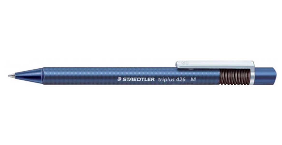 фото Ручка шариковая staedtler triplus, со сменным стержнем, толщина линии f синий