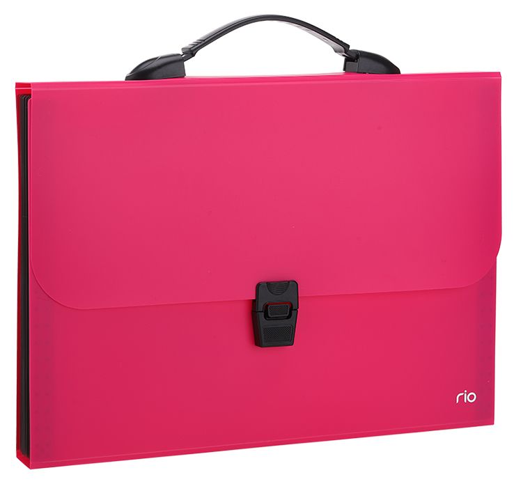 

Папка-портфель Deli Rio EB40302 13 отдел. A4 полипропилен 0.6мм ассорти, Разноцветный