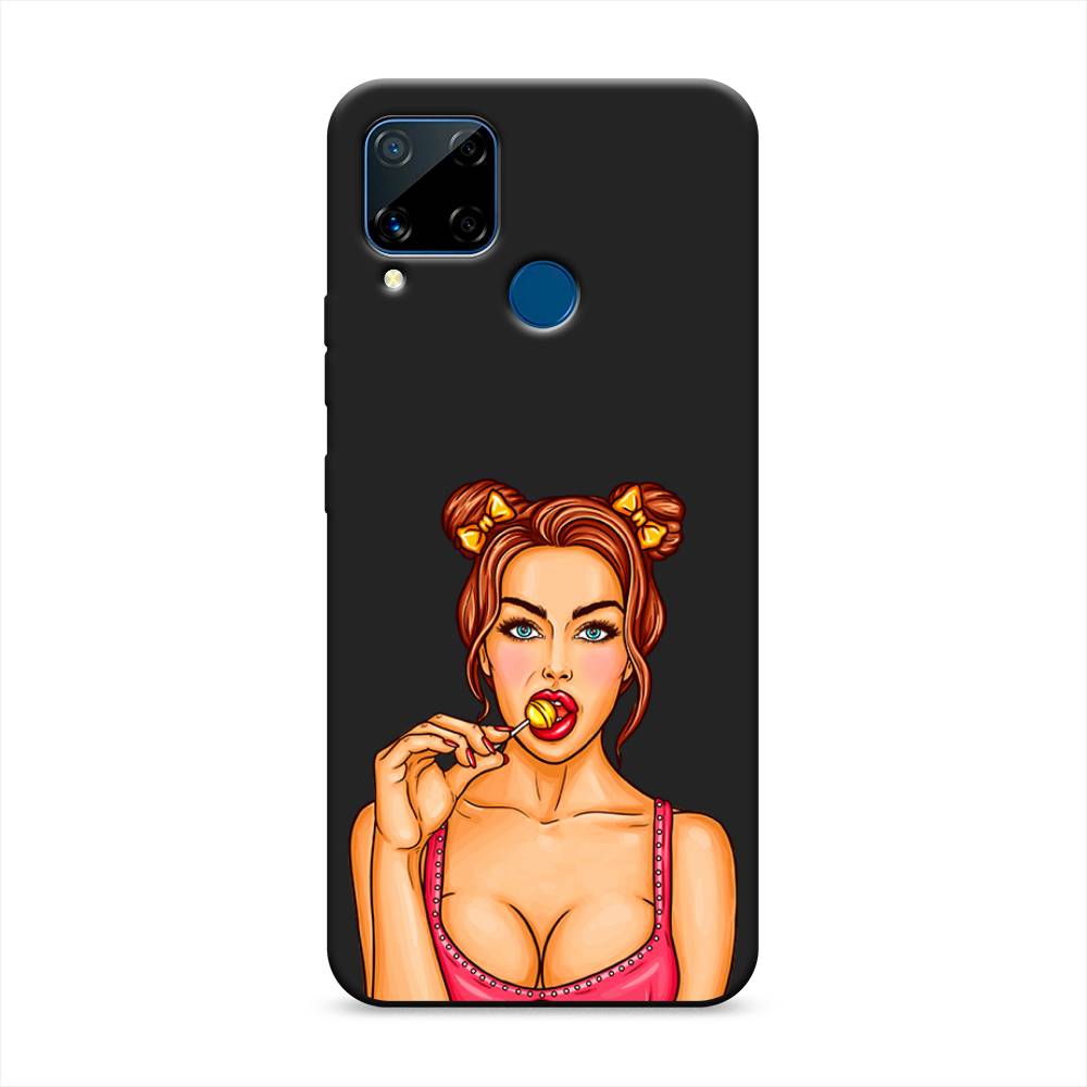 

Чехол Awog на Realme C15 "Вкусный леденец", Разноцветный
