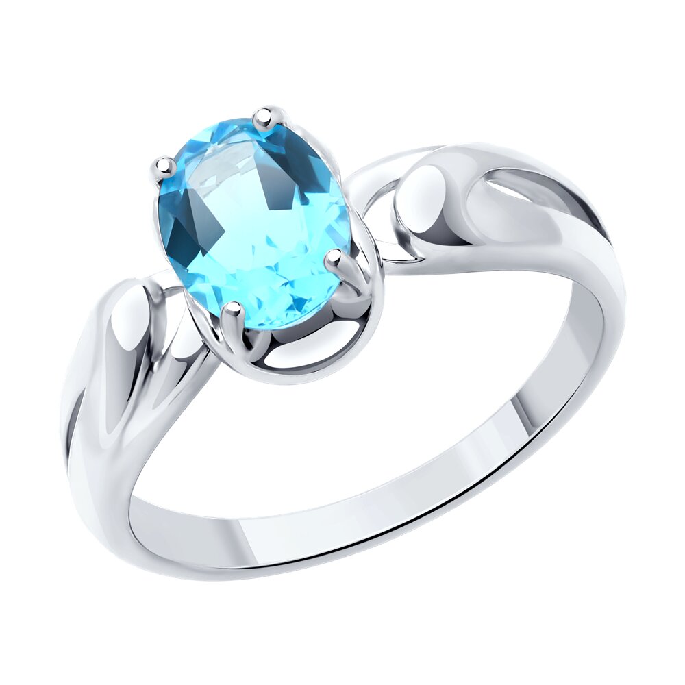 

Кольцо из серебра р.  Diamant 94-310-02682-1, топаз, 94-310-02682-1