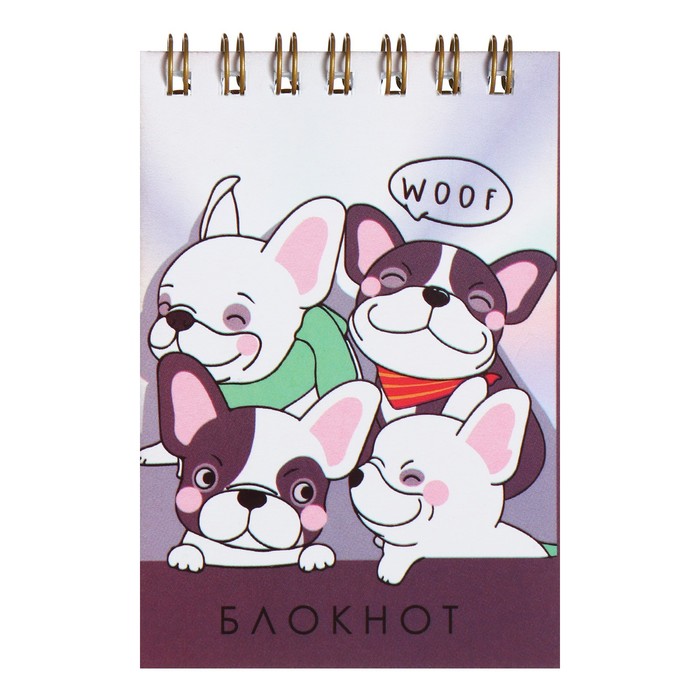 

Calligrata Набор блокнотов А7, 40 листов в клетку на гребне "Милашки", обложка мелованный