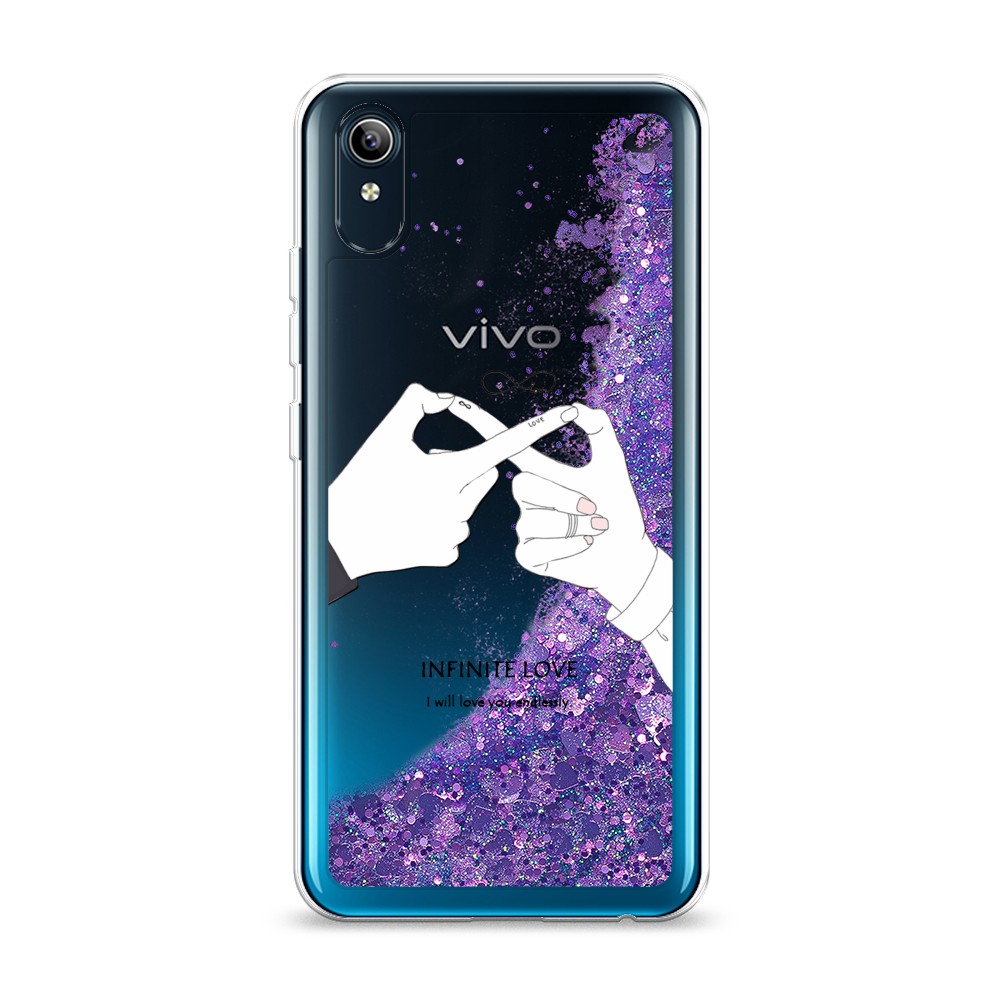 

Жидкий чехол с блестками "Любовь навсегда" на Vivo Y91c, 262892-1