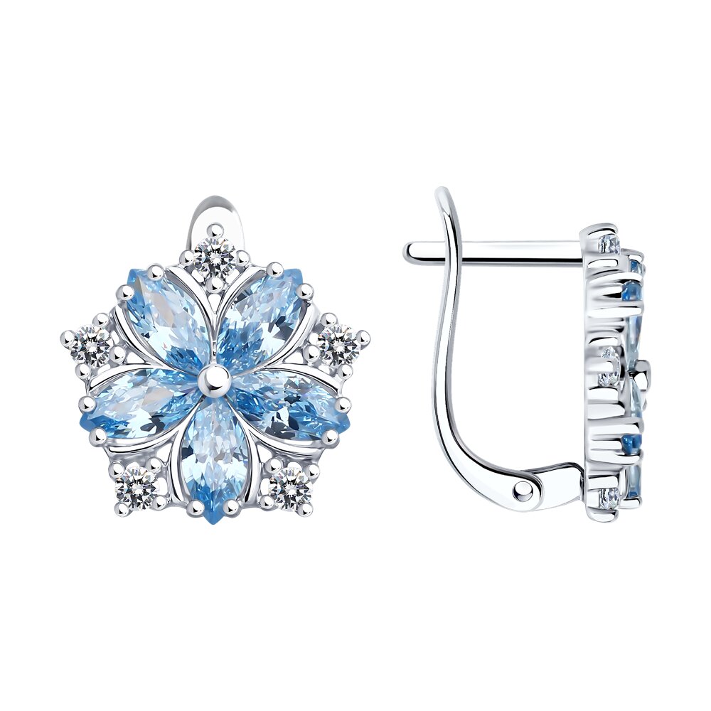 

Серьги из серебра SOKOLOV 94026730, фианит, 94026730