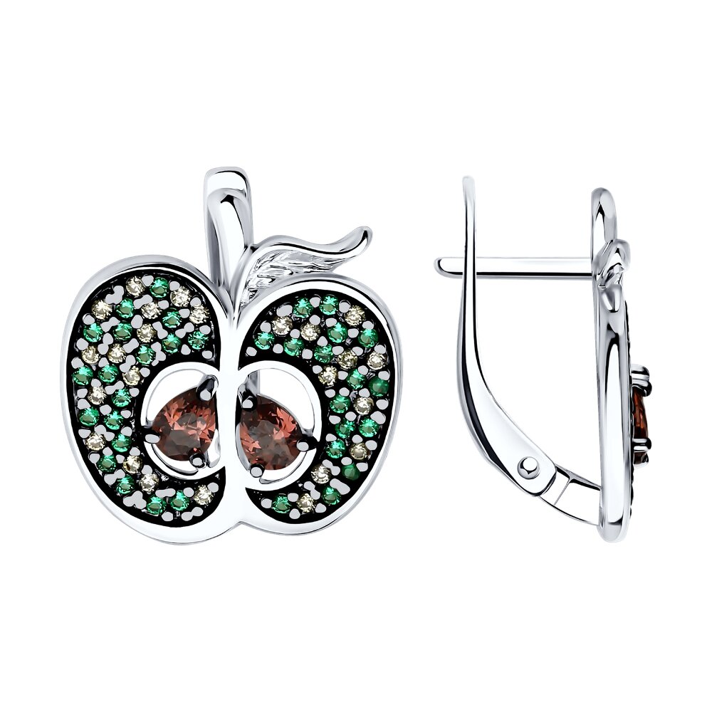 

Серьги из серебра SOKOLOV 94026715, фианит, 94026715