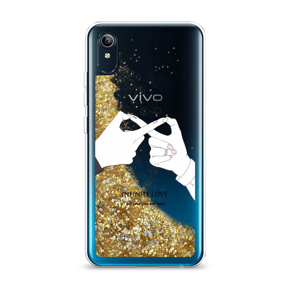 

Жидкий чехол с блестками "Любовь навсегда" на Vivo Y91c, 262890-1