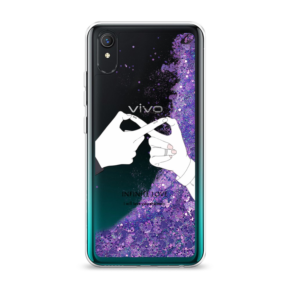 

Жидкий чехол с блестками "Любовь навсегда" на Vivo Y1s, 263292-1