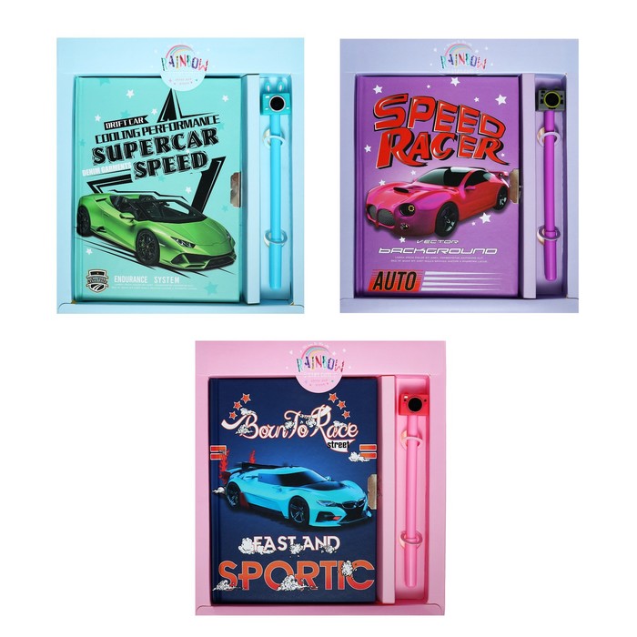 

Calligrata Записная книжка в подарочной коробке, на замочке А6, 50 листов, линия, Машина М