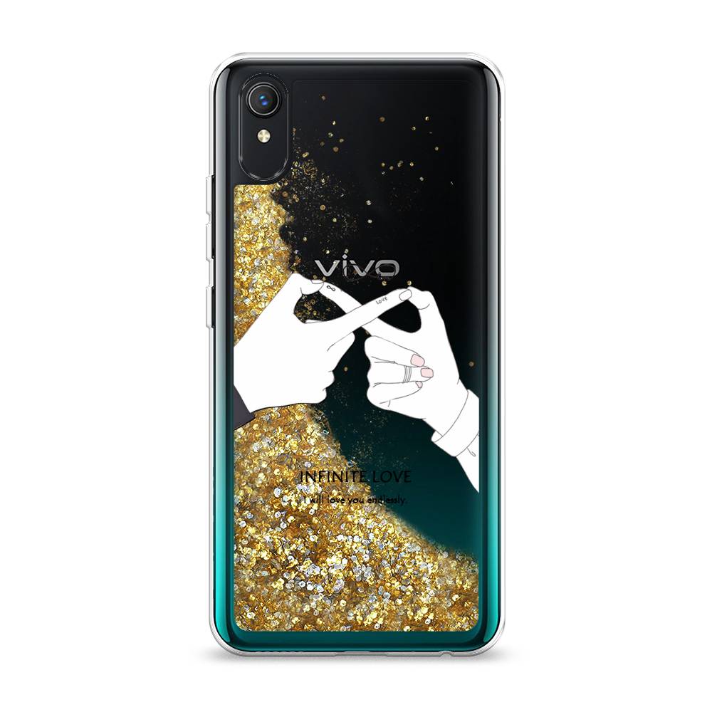 

Жидкий чехол с блестками "Любовь навсегда" на Vivo Y1s, 263290-1