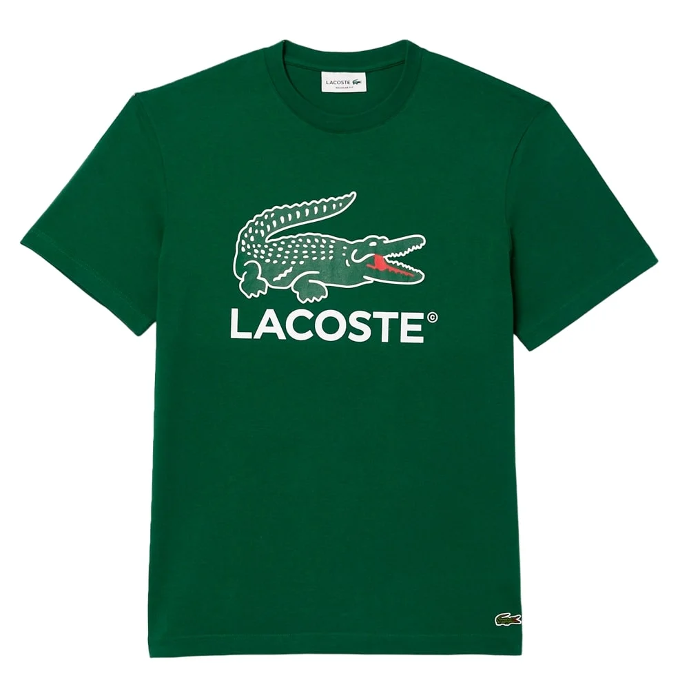 

Футболка мужская Lacoste Cotton Jersey Signature зеленая M, Зеленый, Cotton Jersey Signature