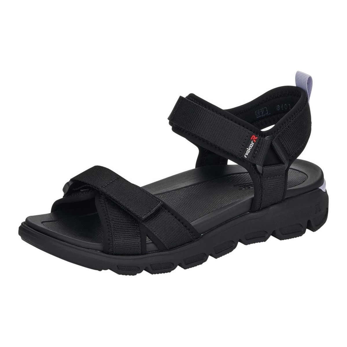 

Сандалии женские Rieker 22358779 черные 38 EU, Черный, 22358779
